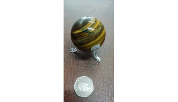 Tiger eye sphere