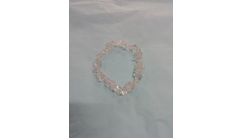 Clear quartz chip bracelet 