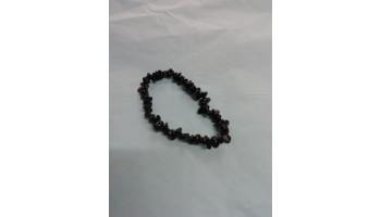 Black agate chip bracelet 