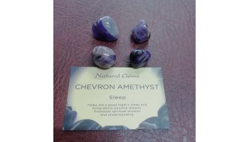 Chevron Amethyst Tumble